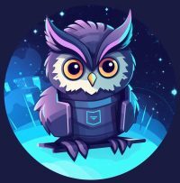 Art of a wise and tech-savvy owl
