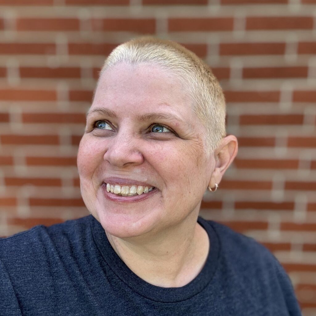 Shannon smiling